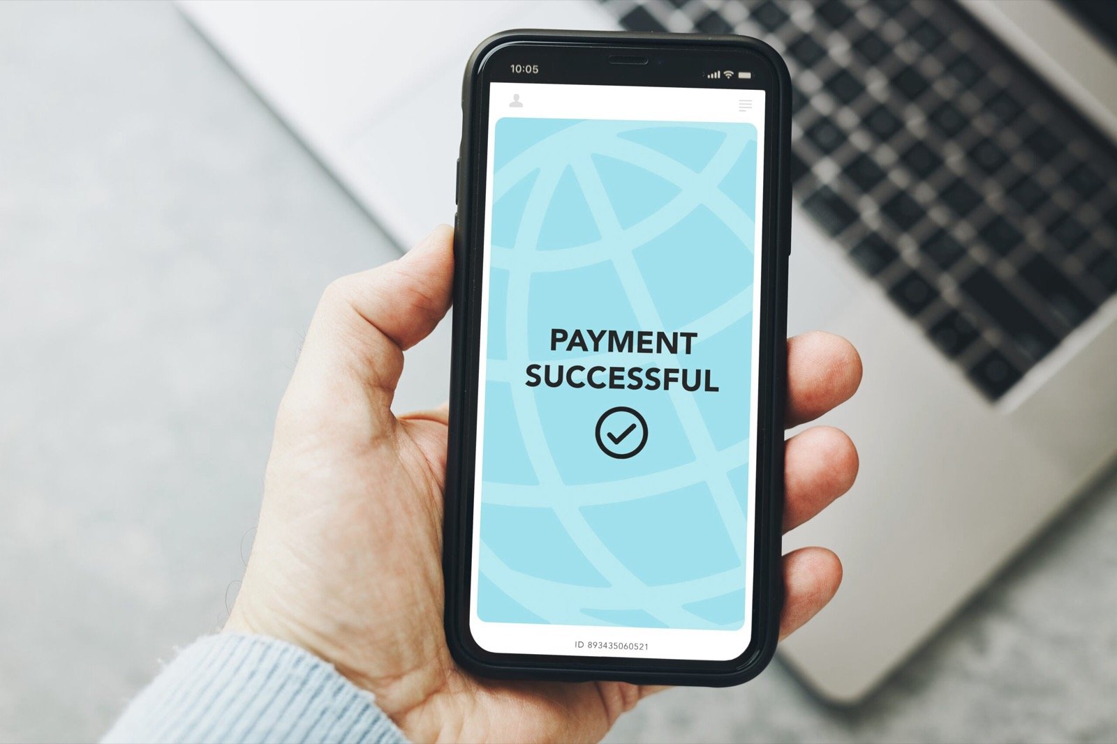 Phone showing successful payment for digital debt collections article